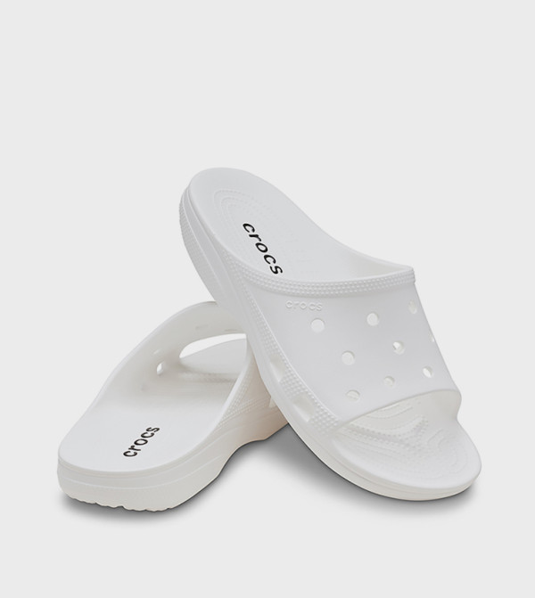 Crocs Flip flops and Slides - White Slides