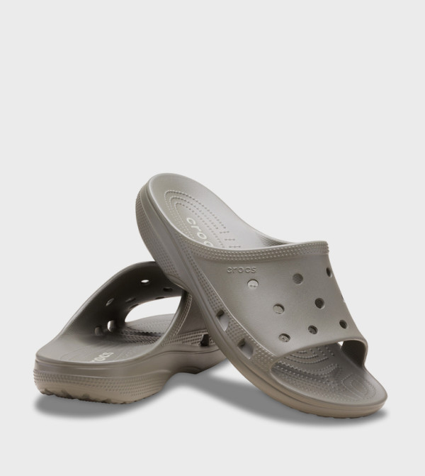 Crocs  Slides - Olive Slides