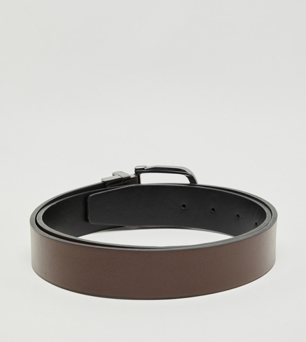 أر آند بي  أحزمة - بني  Non Leather Belts