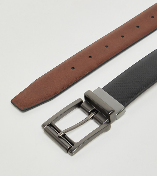 R&B  Belts - BLACK Non Leather Belts