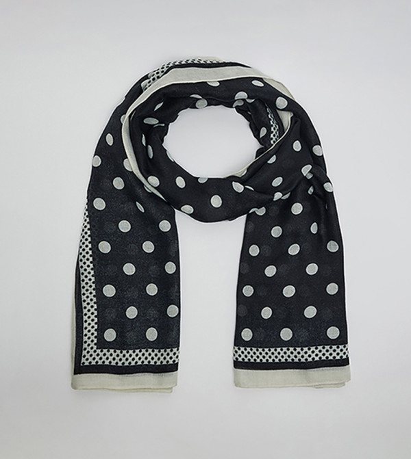 R&B  Scarves - BLACK Woven Scarves
