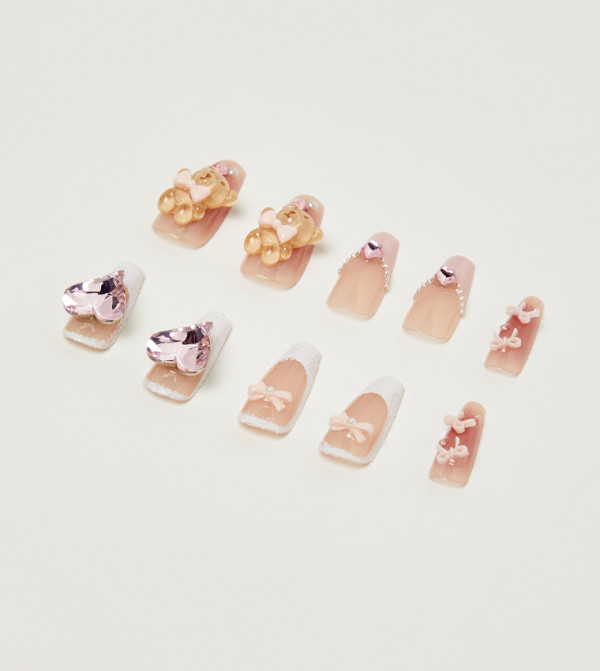 أر آند بي  إكسسوارات الأظافر - بيج Nail Accessories