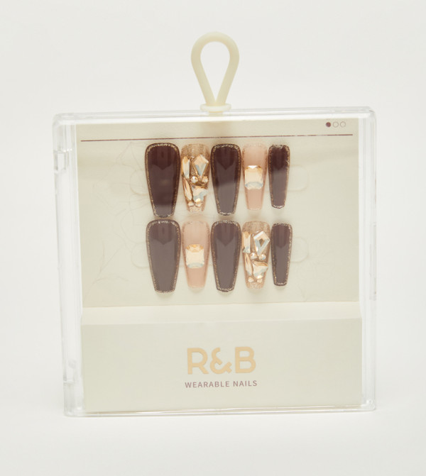 R&B  Nail Accessories - Brown Nail Accessories