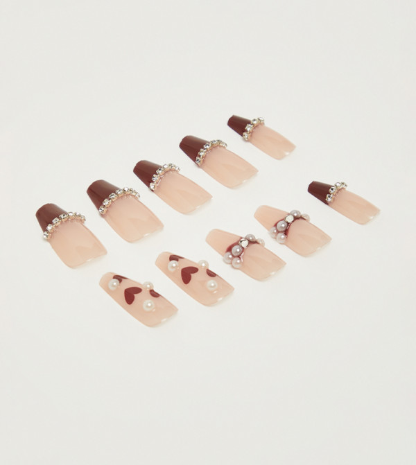 R&B  Nails - Burgundy Nail Accessories