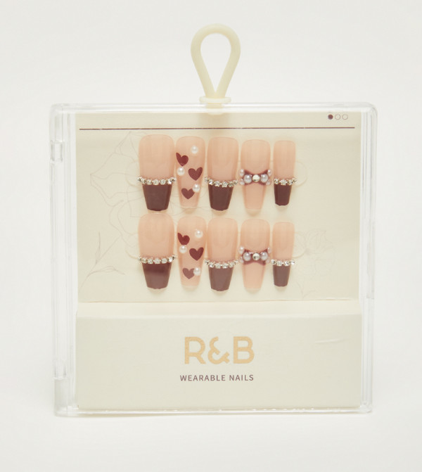 R&B  Nails - Burgundy Nail Accessories