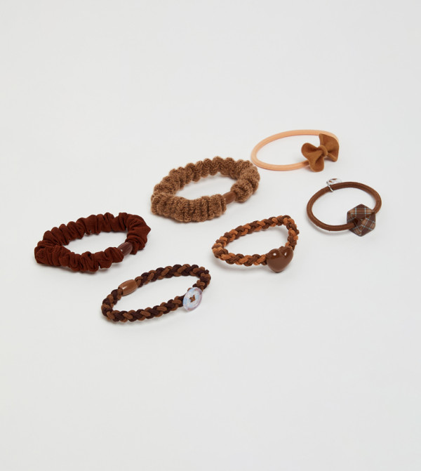 أر آند بي  ربطات شعر - بني  Hairbands