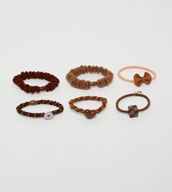 أر آند بي  ربطات شعر - بني  Hairbands