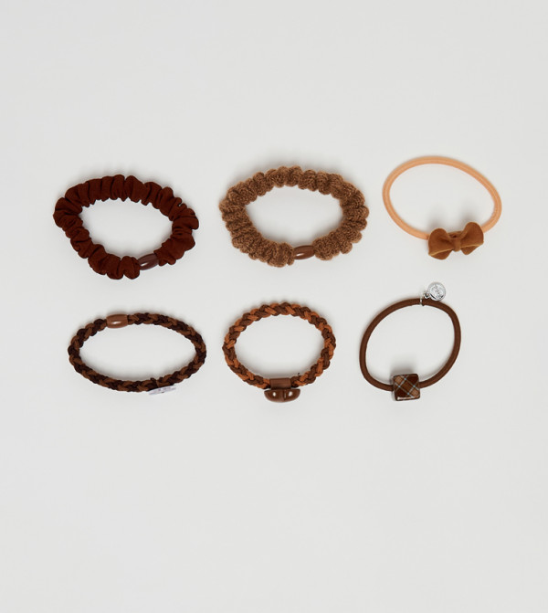أر آند بي  ربطات شعر - بني  Hairbands
