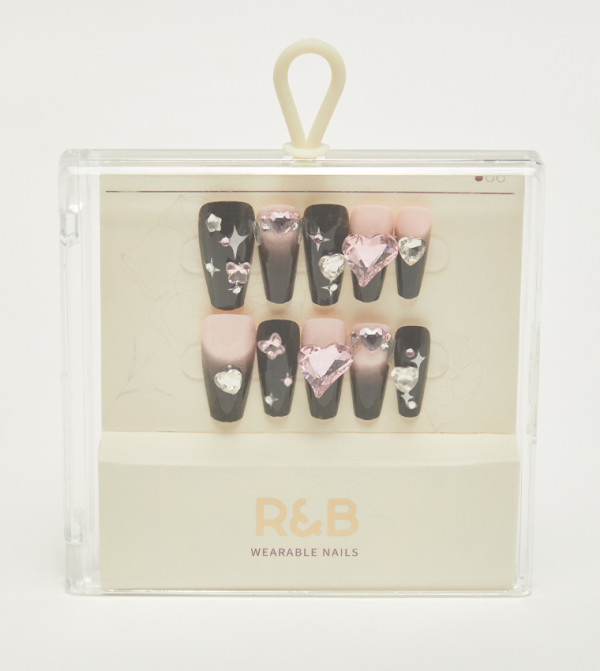 أر آند بي  الأظافر - أسود Nail Accessories