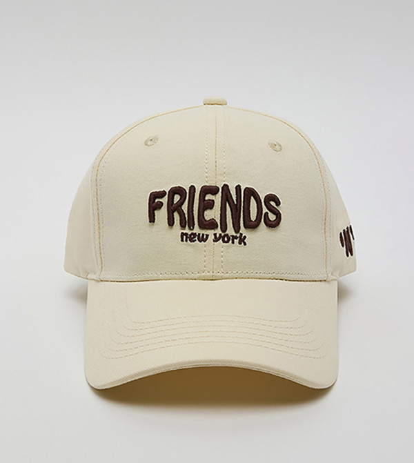 R&B  Baseball Caps - Cream Round Neck T-Shirts