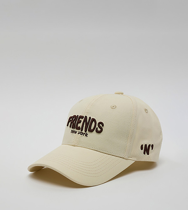 R&B  Baseball Caps - Cream Round Neck T-Shirts