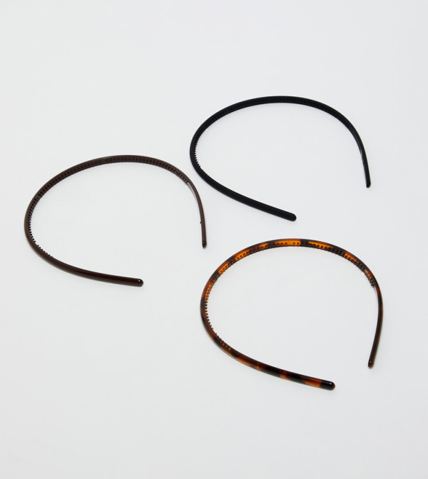 أر آند بي كابات وقبعات - بني داكن Headbands