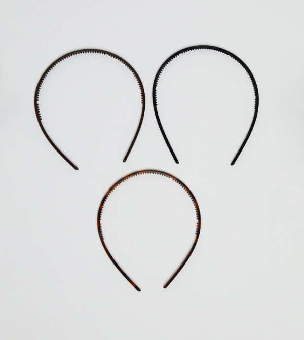 أر آند بي كابات وقبعات - بني داكن Headbands