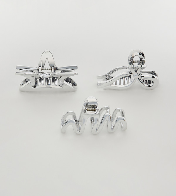 R&B  Hair Clips - Silver Hair Clips