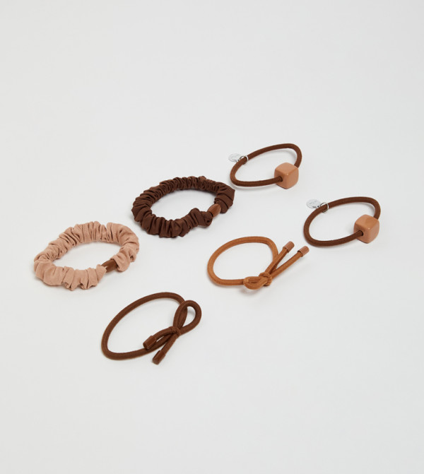 أر آند بي  ربطات شعر - بني  Hairbands