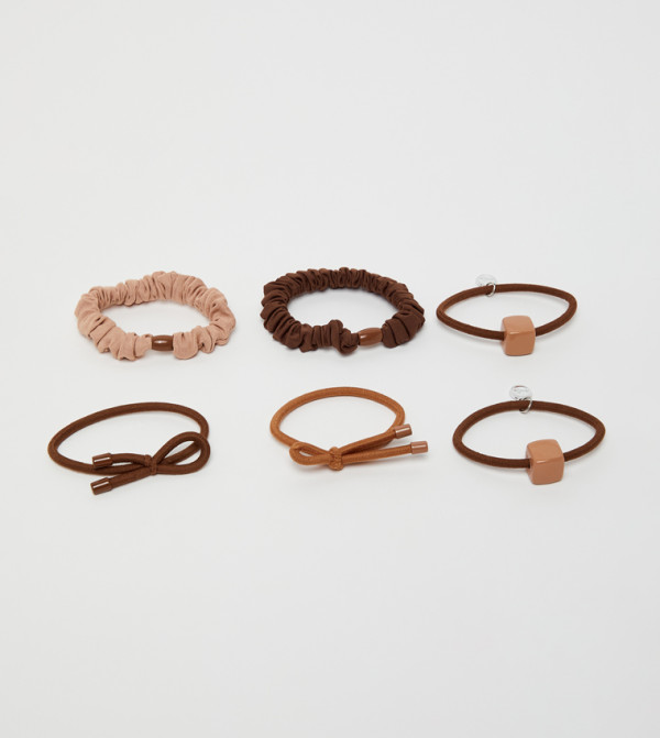 أر آند بي  ربطات شعر - بني  Hairbands