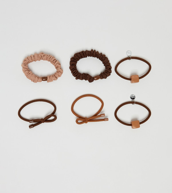 أر آند بي  ربطات شعر - بني  Hairbands