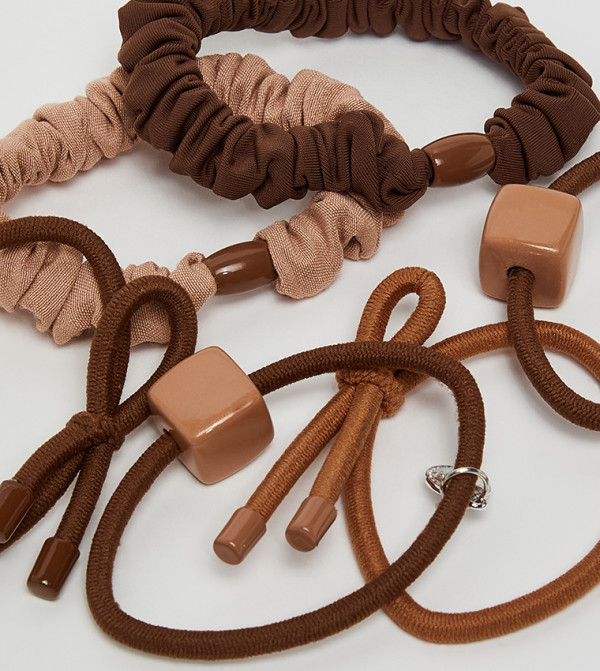 أر آند بي  ربطات شعر - بني  Hairbands