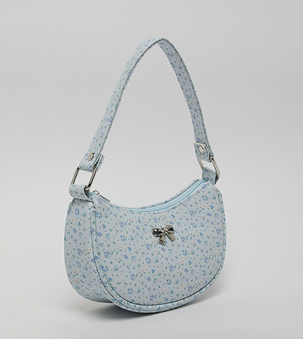 R&B  Shoulder Bag - Blue Bathmats & Curtains