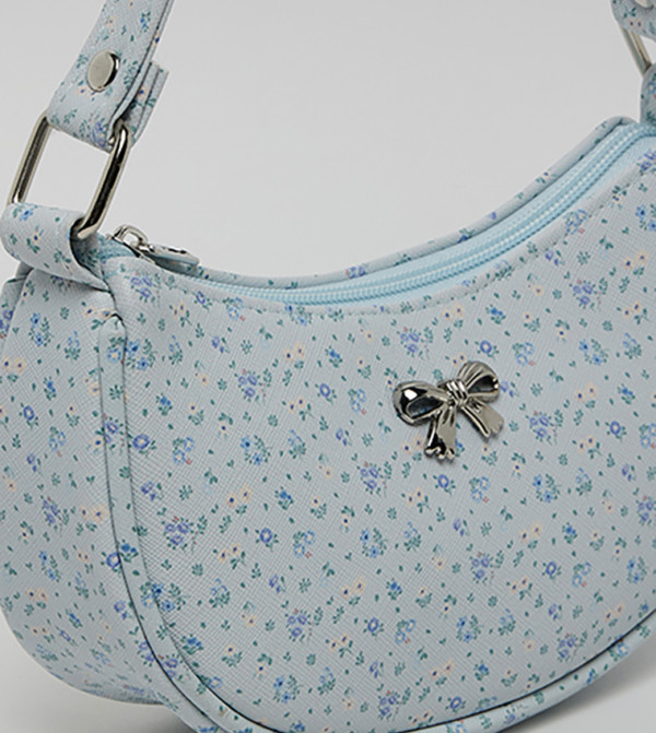 R&B  Shoulder Bag - Blue Bathmats & Curtains