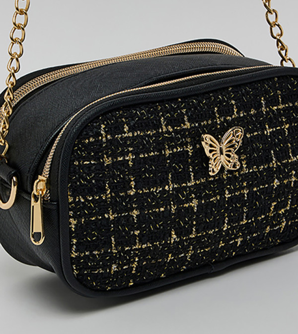 R&B  Cross Body - BLACK Caps & Mittens