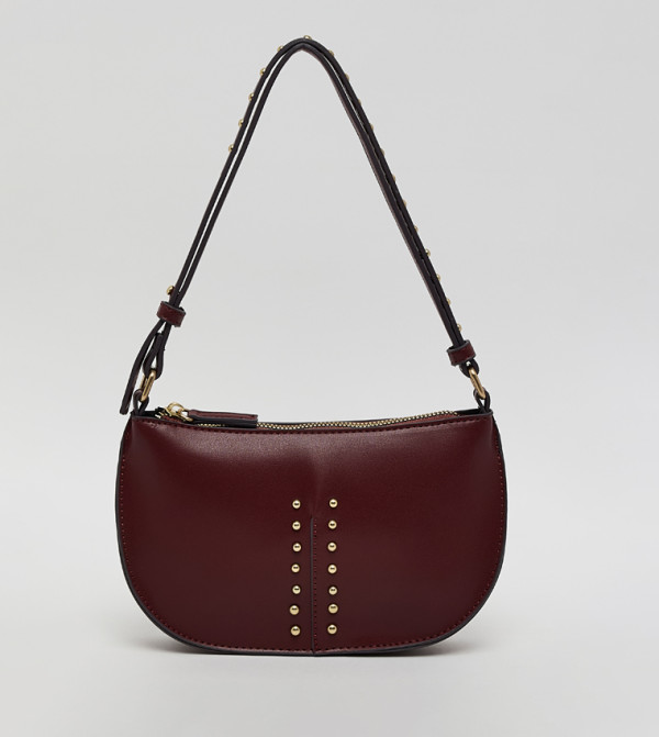 R&B  Shoulder Bag - Burgundy Shoulder Bag