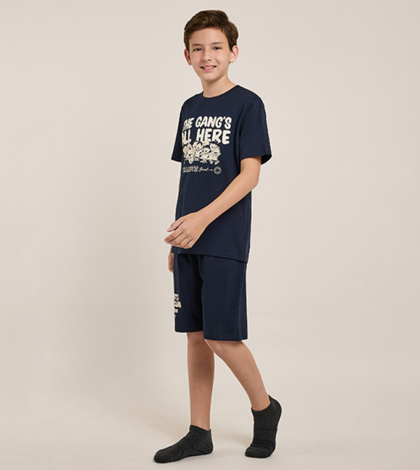 R&B  Top & Pyjama Sets - NAVY BLUE Top & Pyjama Sets