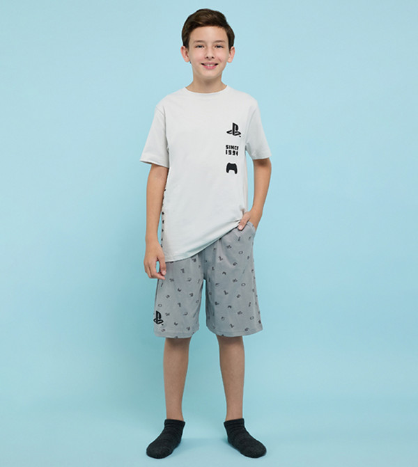 أر آند بي  أطقم بيجاما - رمادي مجموعات بلايز وبيجامة