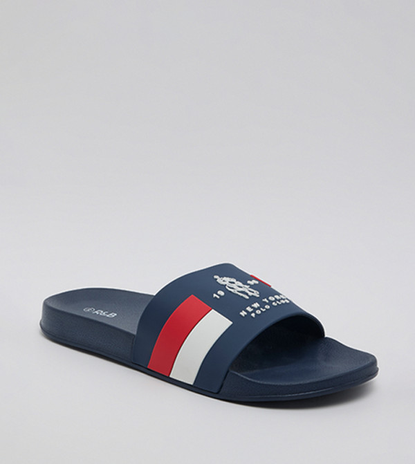 R&B Flip flops and Slides - Navy Slides