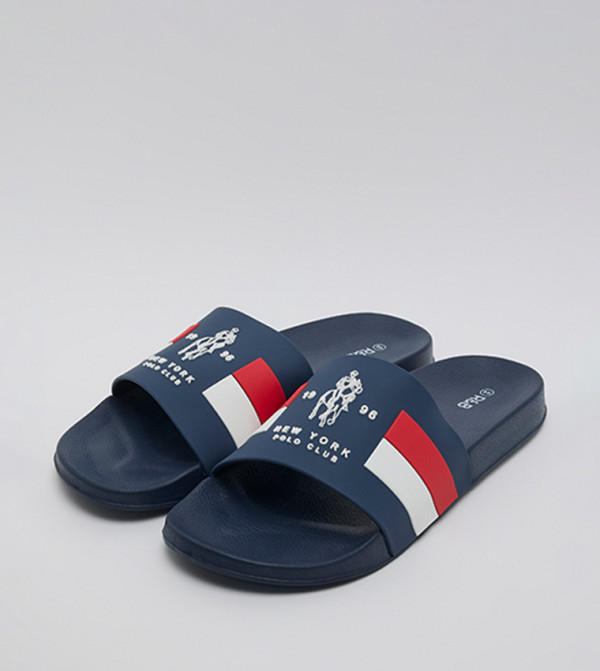 R&B Flip flops and Slides - Navy Slides