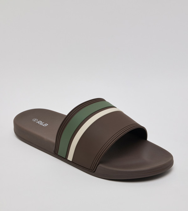 R&B  Slides - Brown Slides