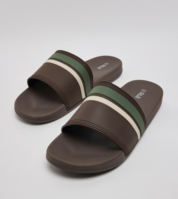 R&B  Slides - Brown Slides