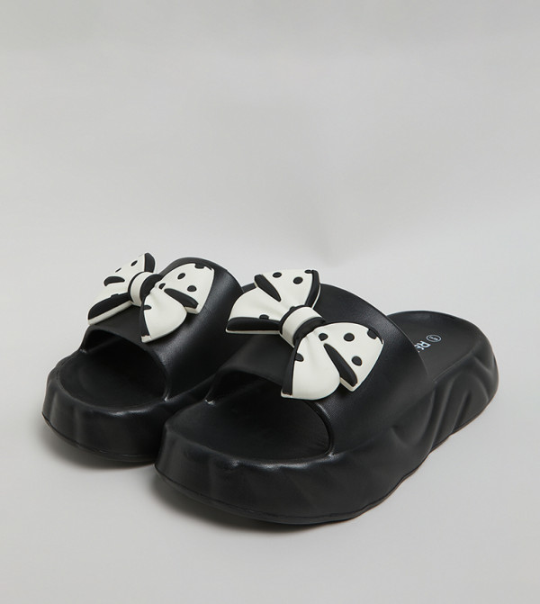 R&B  Flip flops and Slides - BLACK Slides