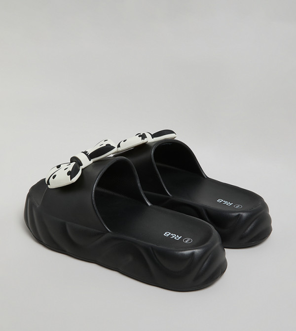 R&B  Flip flops and Slides - BLACK Slides