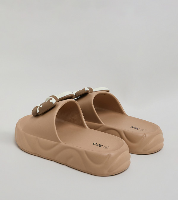 R&B  Flip flops and Slides - Brown Slides
