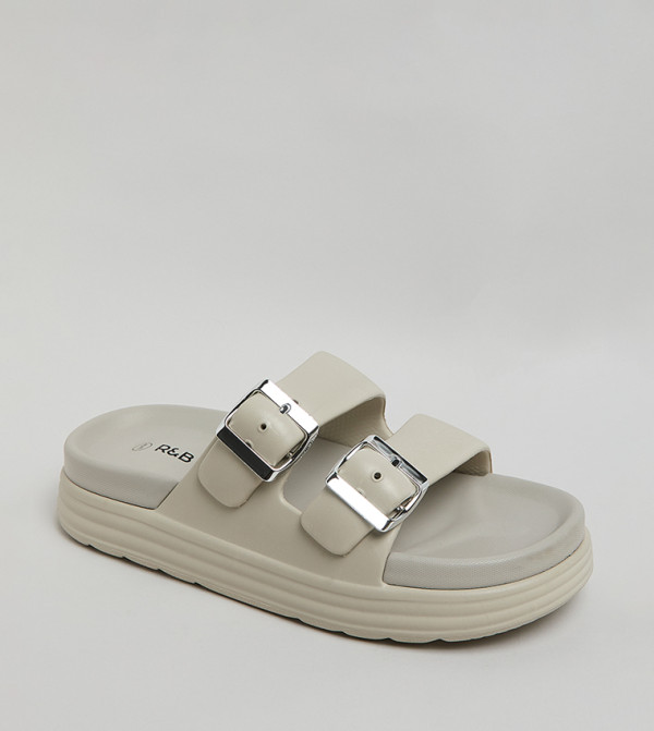 R&B R&B - Beige Flat Sandals