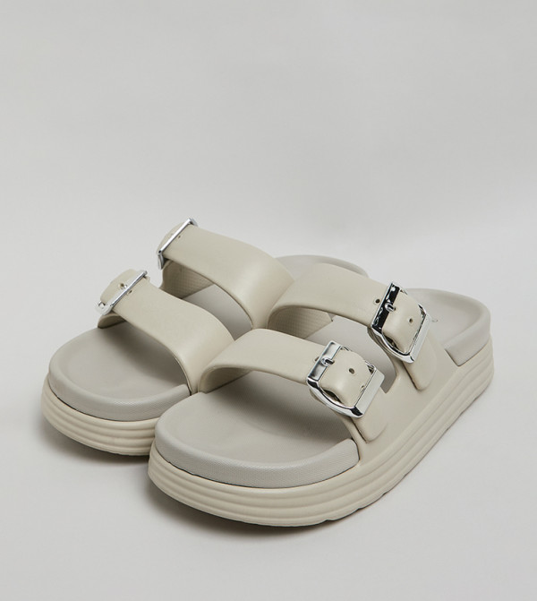 R&B R&B - Beige Flat Sandals