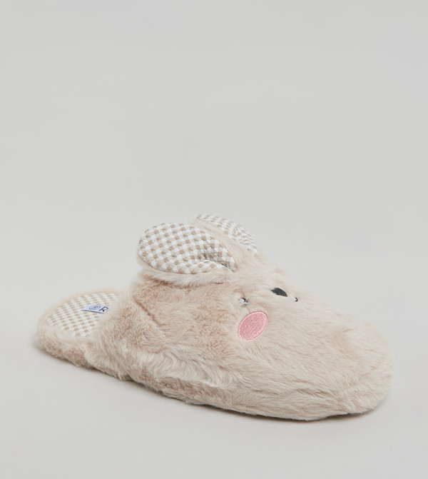 أر آند بي  micro-checks - بيج Bedroom Slippers