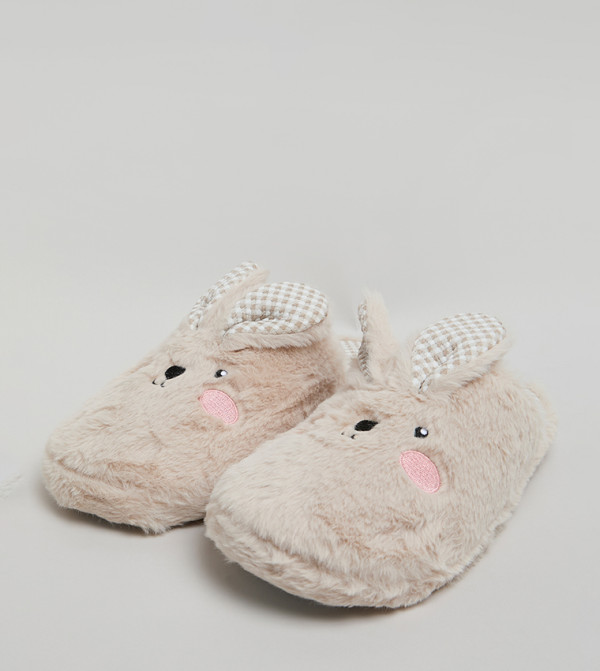 أر آند بي  micro-checks - بيج Bedroom Slippers