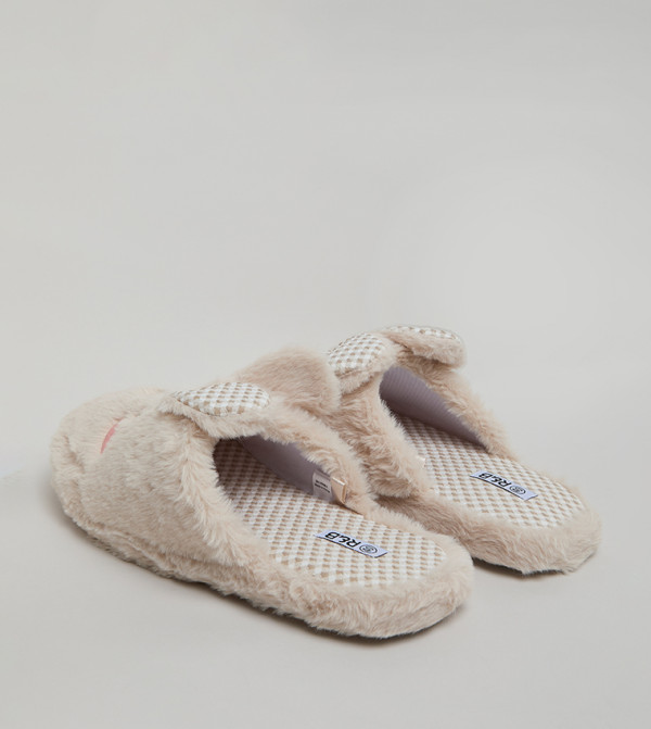 أر آند بي  micro-checks - بيج Bedroom Slippers