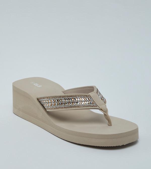R&B  Flip-Flops - Taupe Flip-Flops