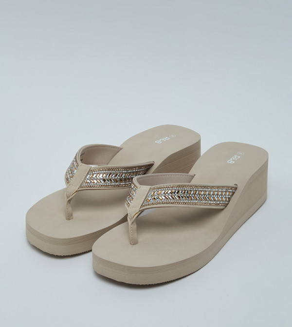 R&B  Flip-Flops - Taupe Flip-Flops