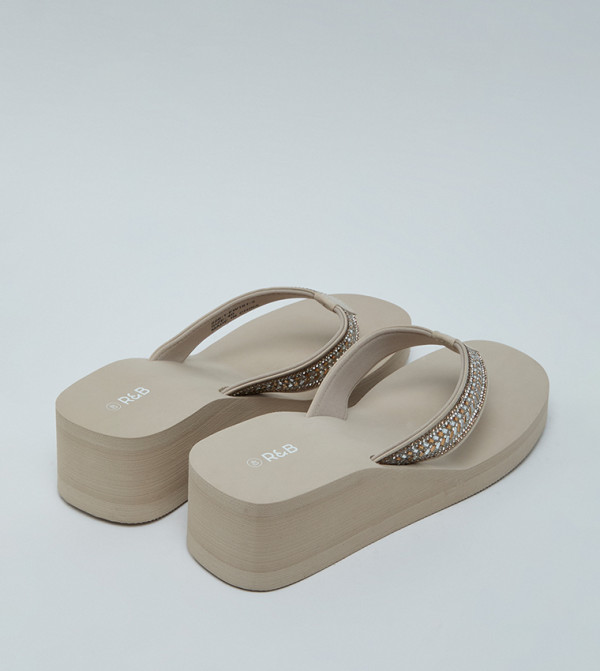 R&B  Flip-Flops - Taupe Flip-Flops