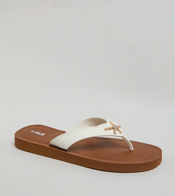 R&B R&B - White Flip-Flops