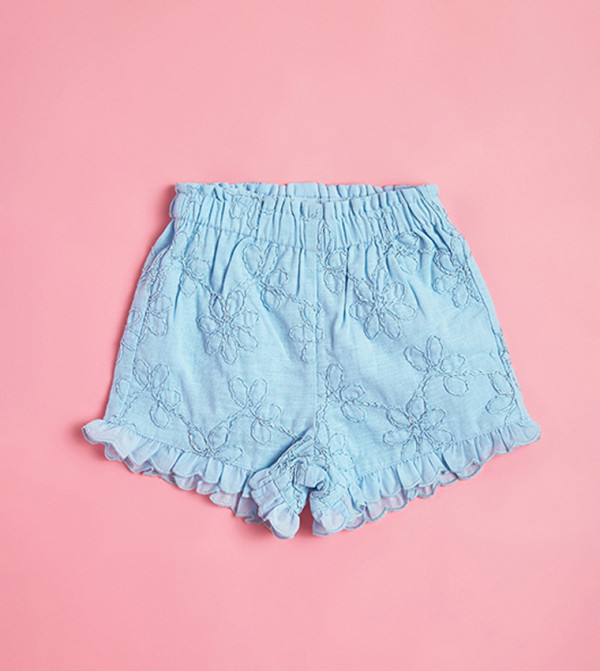 R&B  Top & Shorts - Light Blue Top & Shorts