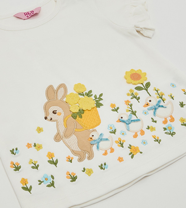 أر آند بي  girls-craft-pretty-summer - عاجي  بلايز