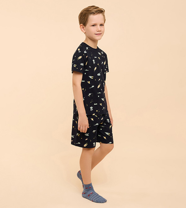 R&B  Nightwear - Blue Top & Pyjama Sets