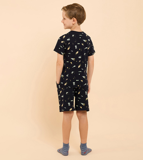 R&B  Nightwear - Blue Top & Pyjama Sets