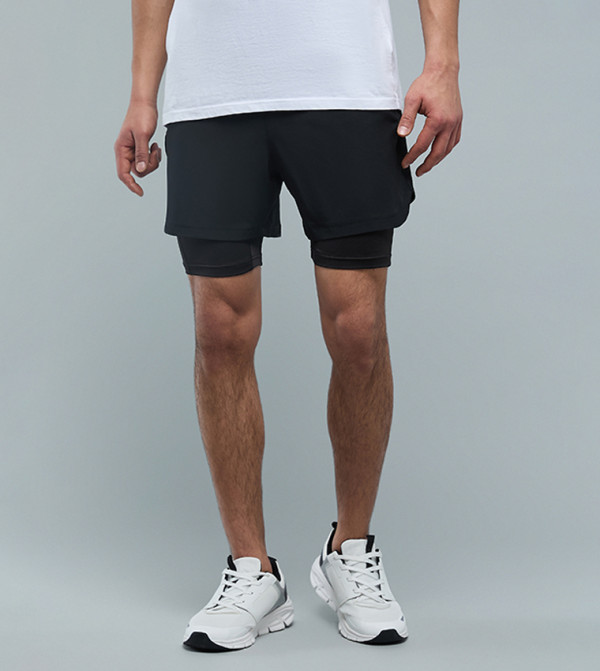 R&B  Sportswear - BLACK Shorts