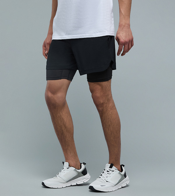 R&B  Sportswear - BLACK Shorts